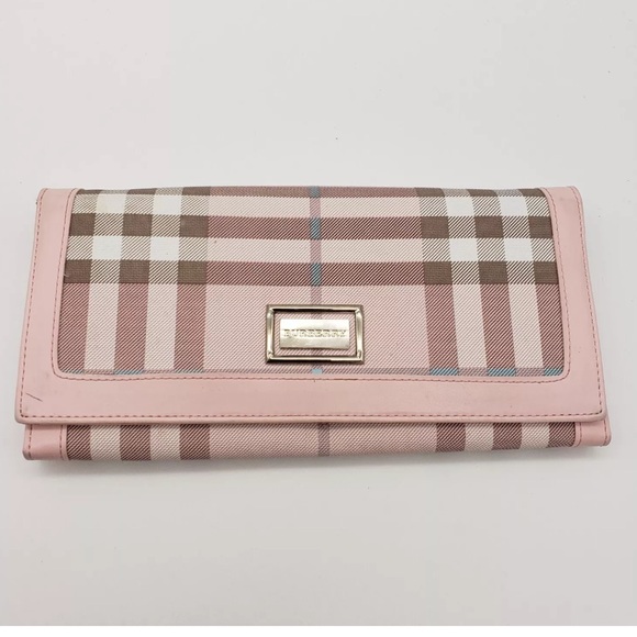 Pink Burberry Nova Check Shopper Tote w/  Pink Burberry Wallet - Picture 12 of 16